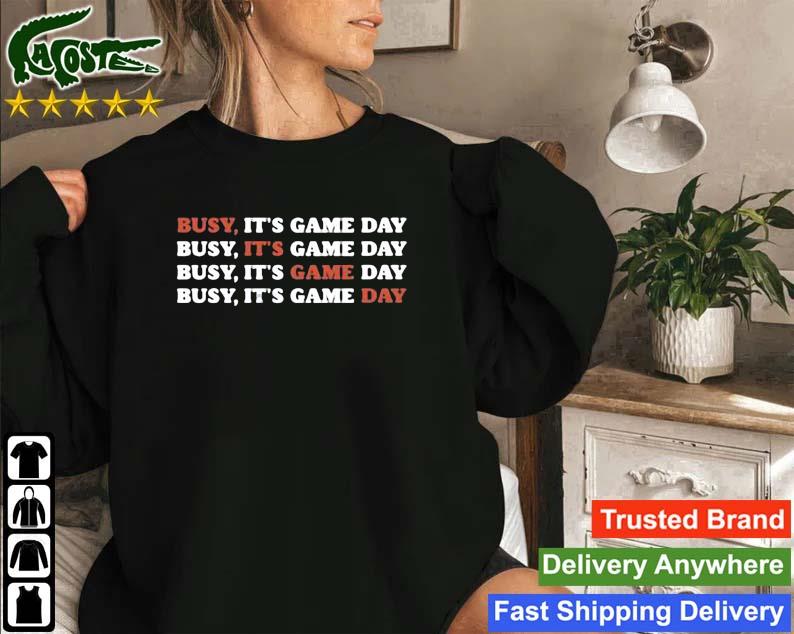 Christineee Busy It’s Game Day Sweatshirt