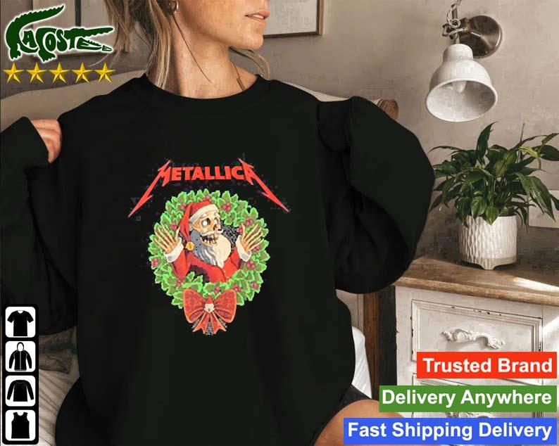 Creeping Claus Holiday Metallica Merry Christmas Metallica Sweatshirt