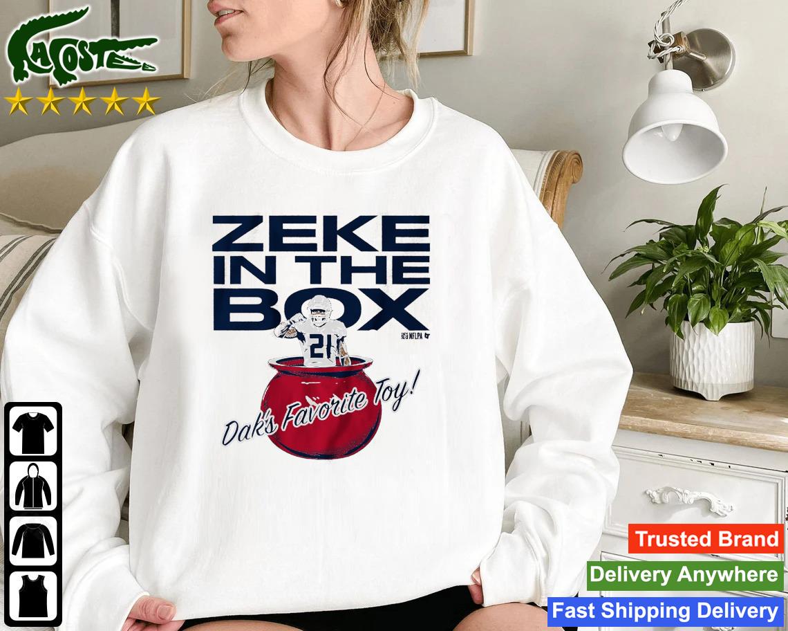 Dallas Cowboys Ezekiel Elliott And Dak Prescott Zeke In The Box Sweatshirt