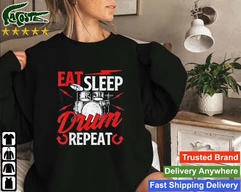 Eat Sleep Drum Repeat Drummer Drumming Band Lover
