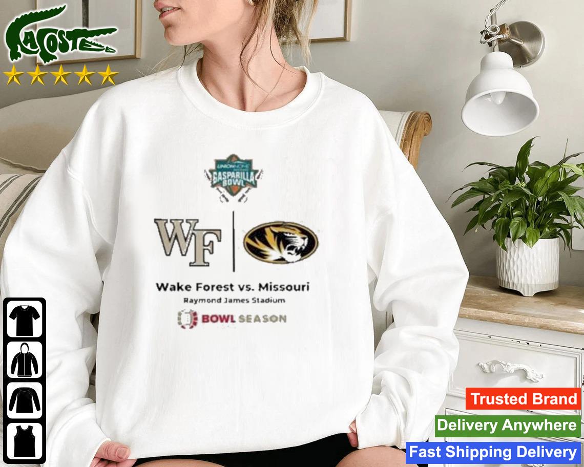 Gasparilla Bowl Wake Forest Vs Missouri Raymond James Stadium Bowl Season Sweatshirt
