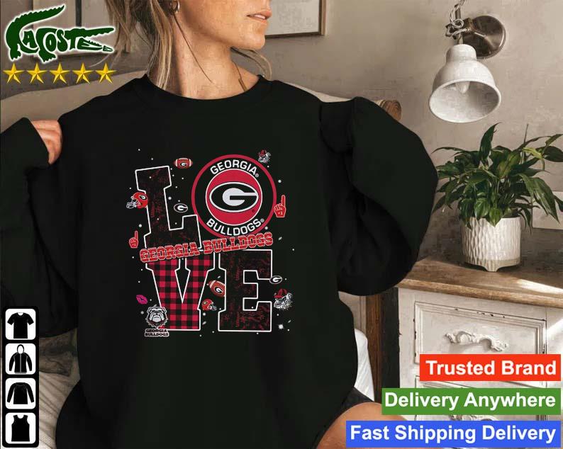 Georgia Bulldogs Love Buffalo Plaid Sweatshirt