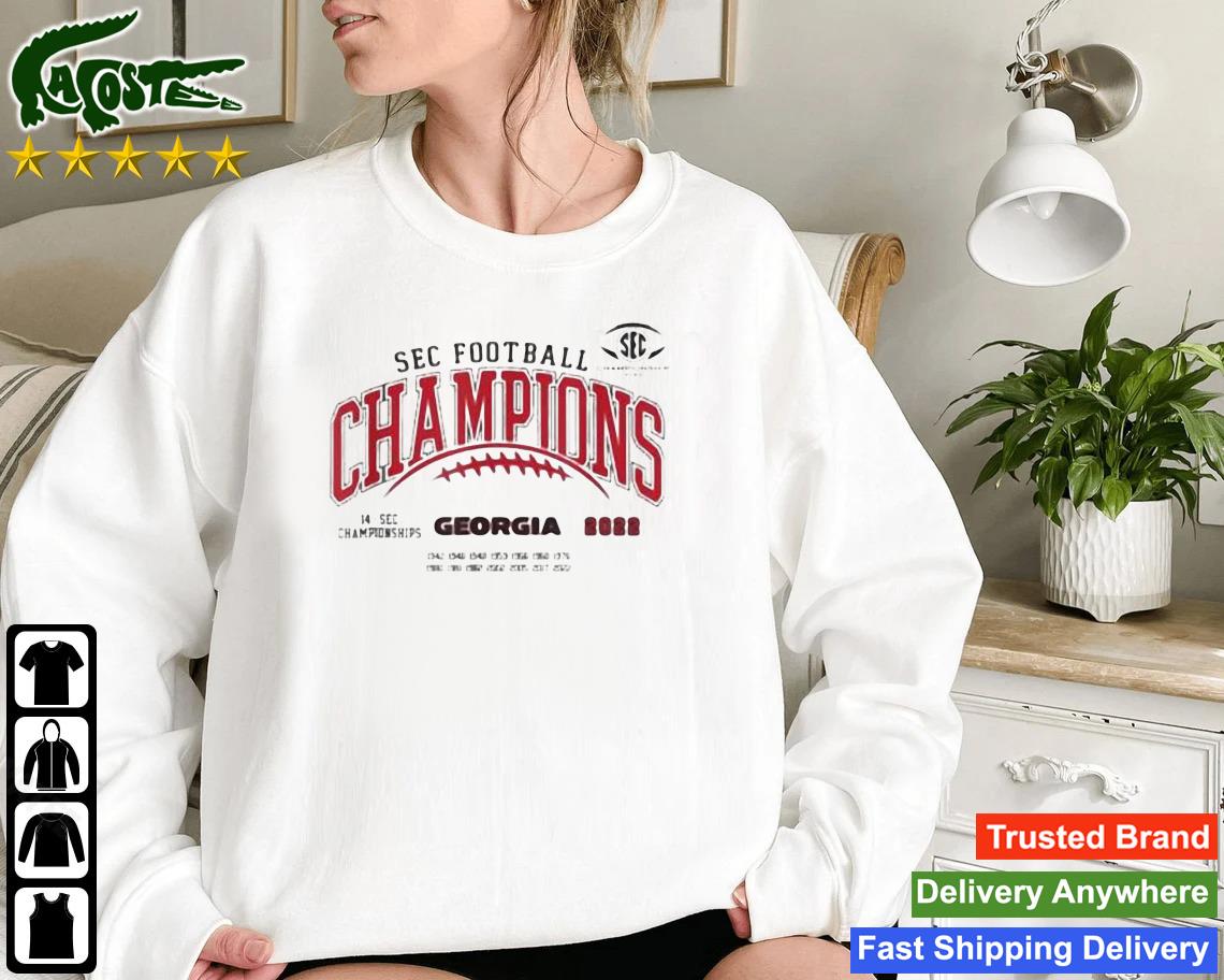 Georgia Bulldogs Sec Champs 2022 Laces Logo Sweatshirt