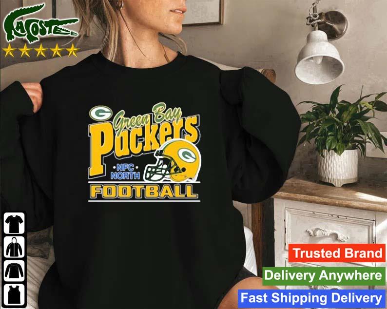 Green Bay Packers Nfc Football '47 Sun Fade Pierce Po Sweatshirt