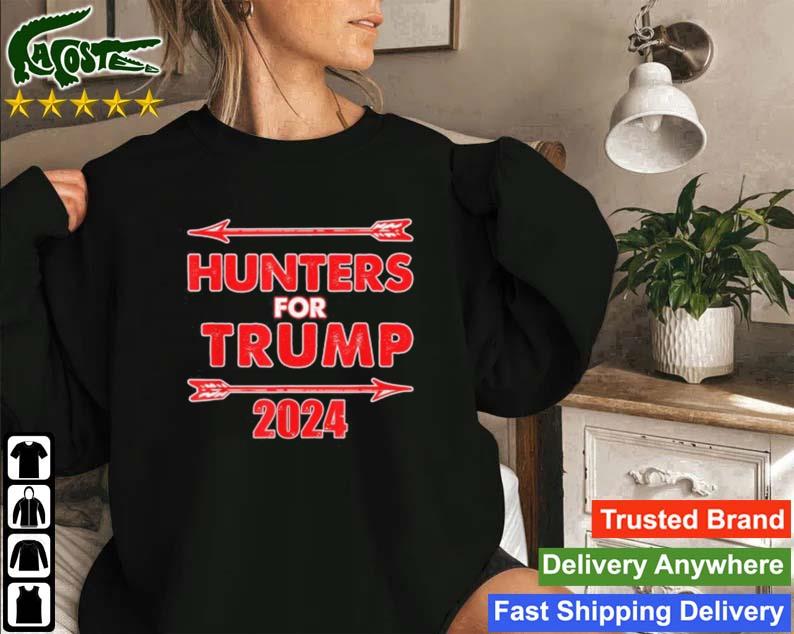 Hunters For Trump 2024 Hunt Bow Arrow Republican Sweatshirt