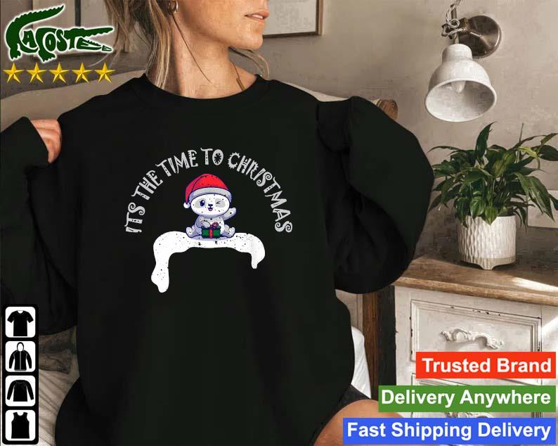 It's The Time To Christmas Panda Sweatshirt