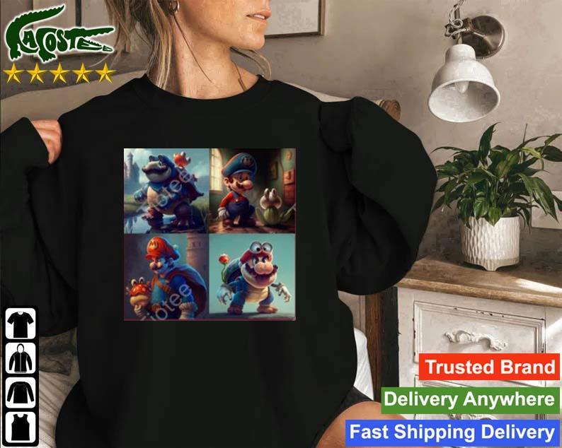 Jyve Super Mario In The Style Of Disney Sweatshirt