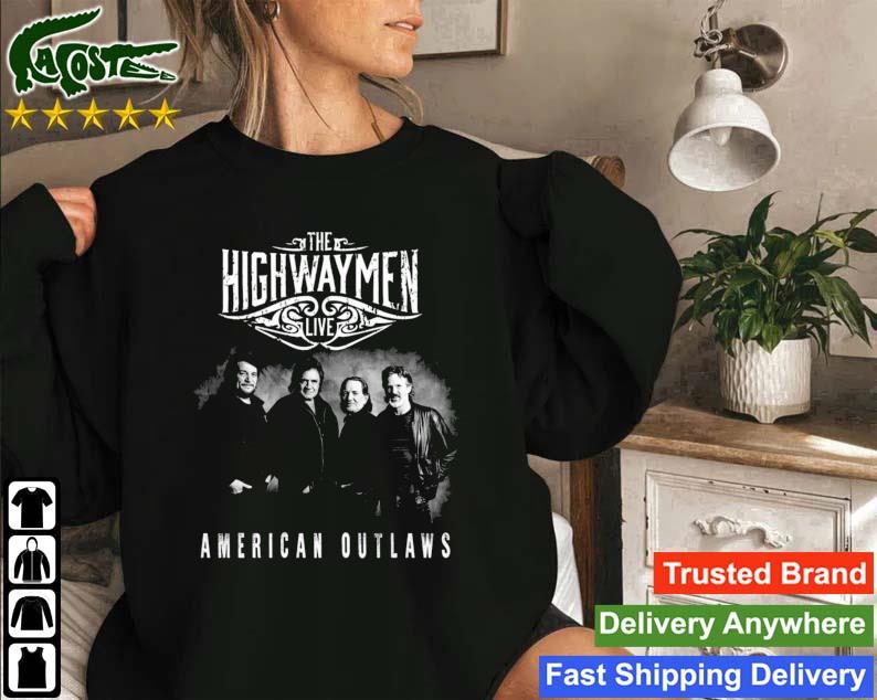 Live The Highwaymen American Outlaws Band Vintage Sweatshirt
