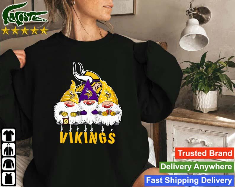 Merry Christmas Gnomies Minnesota Vikings Christmas Sweatshirt