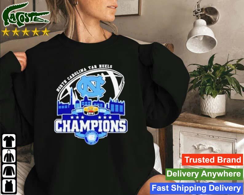 North Carolina Tar Heels Logo Dukes Bowl City 2022 Champions Sweatshirt