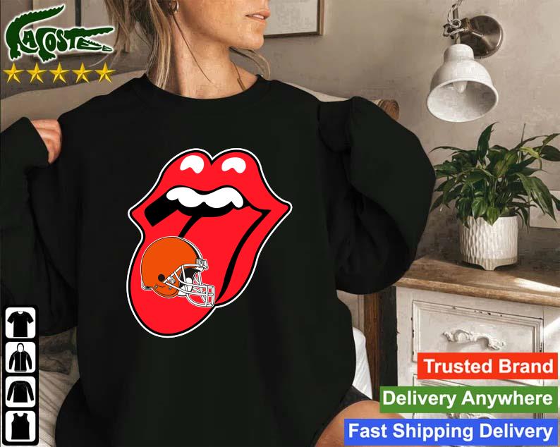 Official Cleveland Browns The Rolling Stones Logo Sweatshirt