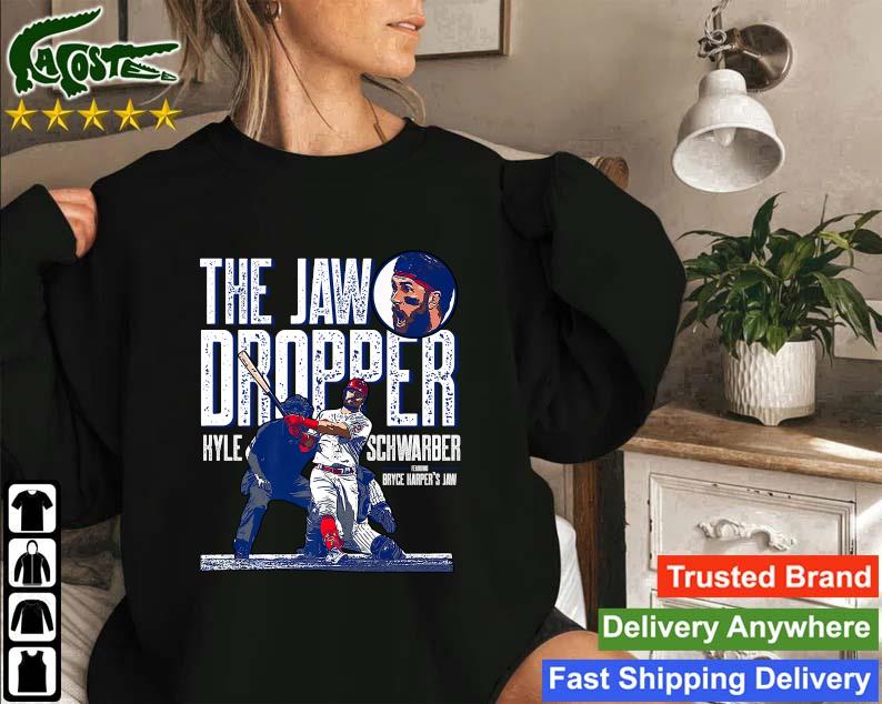 Official Jaw Dropper Kyle Schwarber Philadelphia Mlbpa Sweatshirt