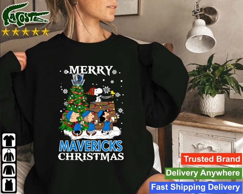 Official Merry Christmas Dallas Mavericks Peanuts Ugly 2022 Sweatshirt