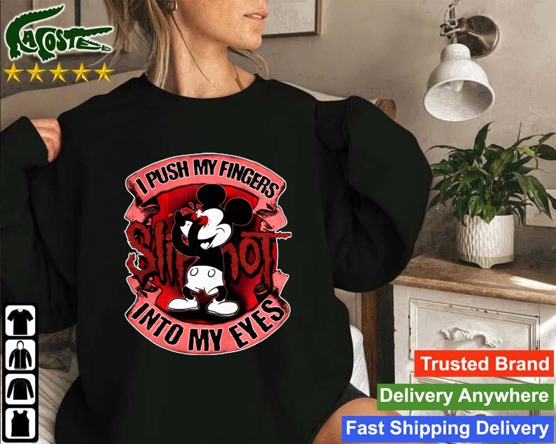 Official Mickey Mouse I Push My Fingers Into My Eyes Sweatshirt
