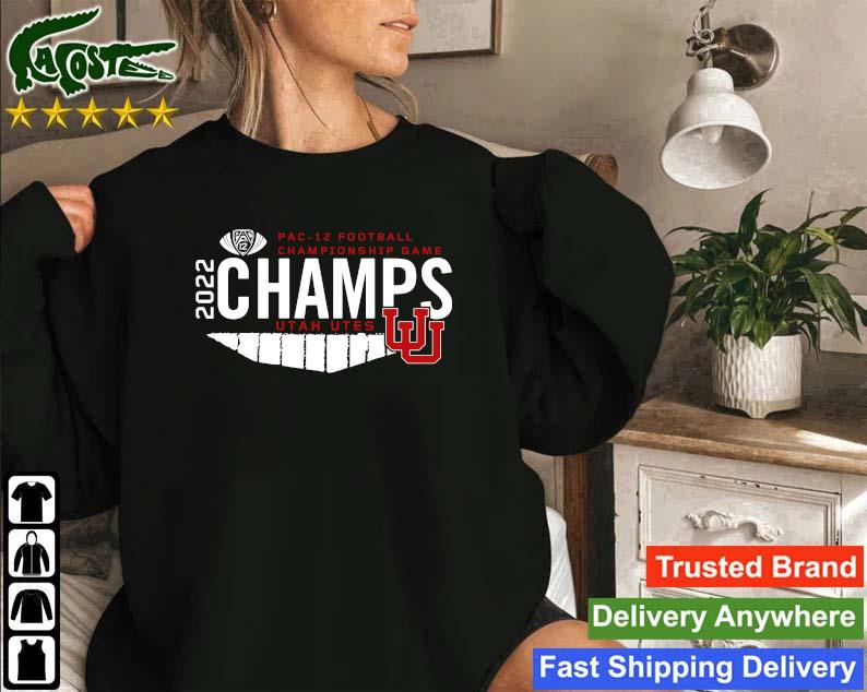 Official Utah Utes Blue 84 2022 Pac-12 Football Conference Champions Game Sweatshirt