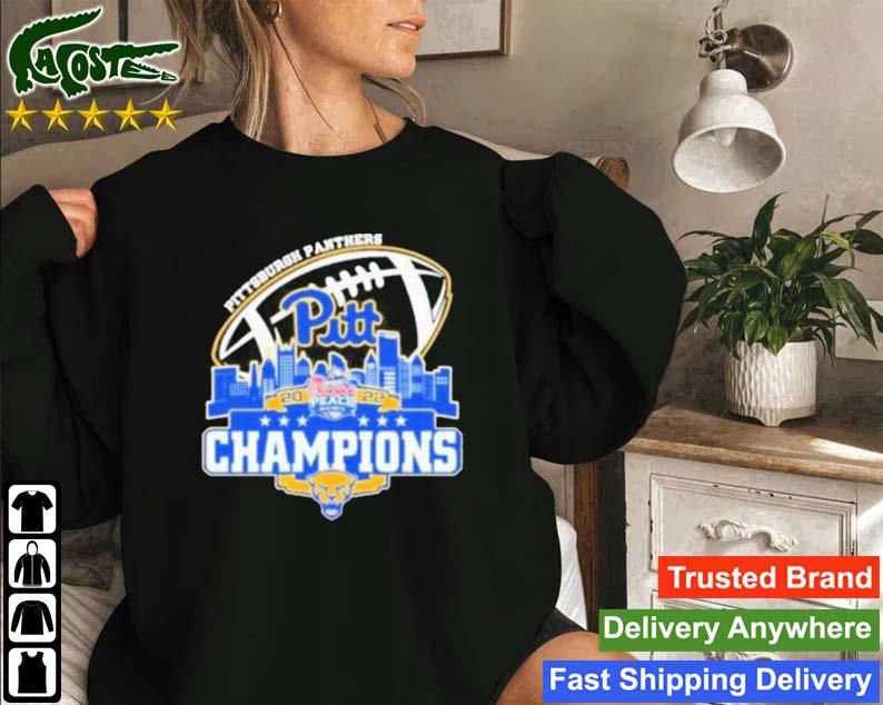 Pittsburgh Panthers Spartans Chick Fil Peach Bowl City Champions 2022 Sweatshirt