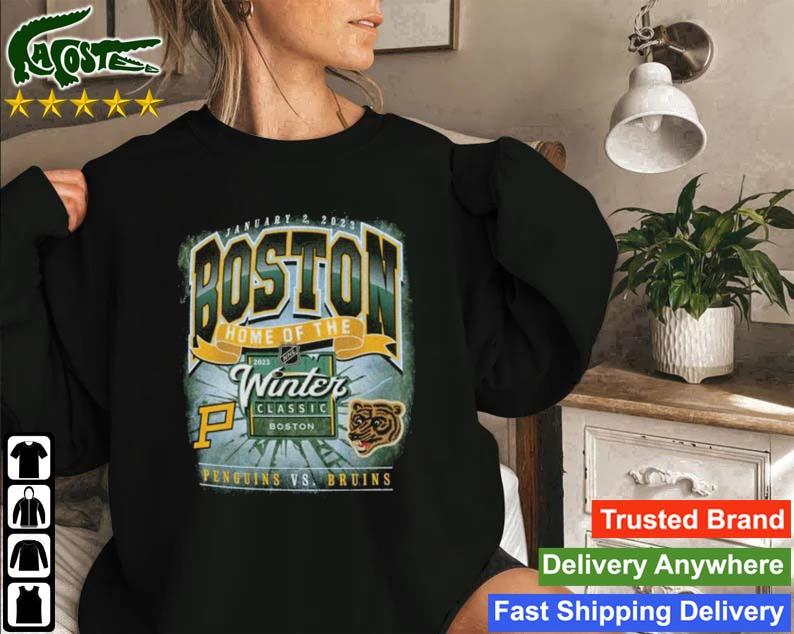 Pittsburgh Penguins Vs. Boston Bruins '47 2023 Nhl Winter Classic Rocker Vintage Tubular Sweatshirt