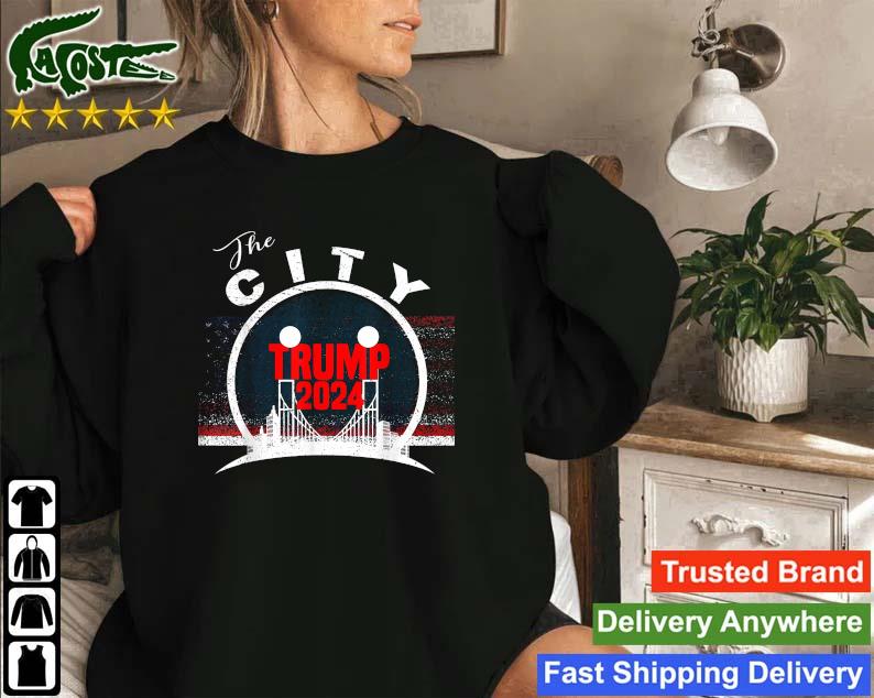 The Republic City Trump 2024 America Flag 2024 Sweatshirt