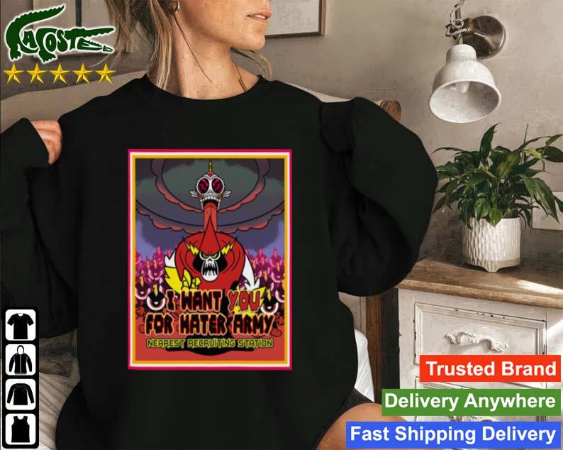 Wander Over Yonder Lord Hater Wants You I Want You For Hates Army Sweatshirt