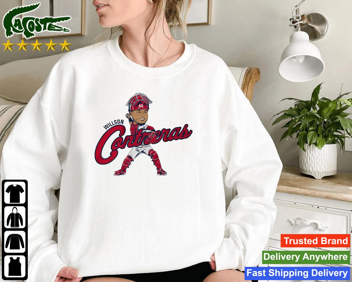 Willson Contreras Caricature Chicago Cubs Sweatshirt