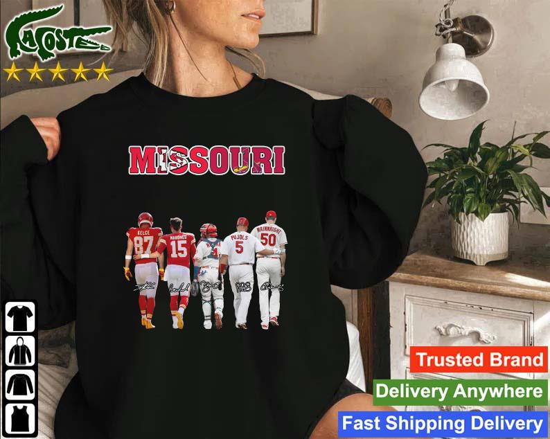 2023 Missouri Sport Kansas City Chiefs And St Louis Cardinals Signatures Sweatshirt
