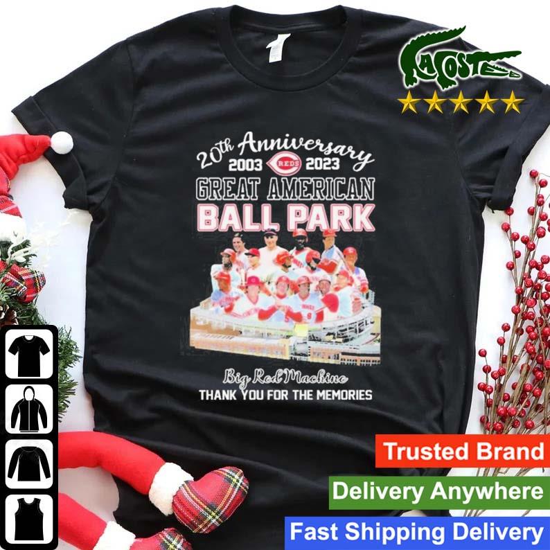 20th Anniversary 2003 – 2023 Great American Ball Park Big Red Machine Thank You For The Memories Sweats Shirt