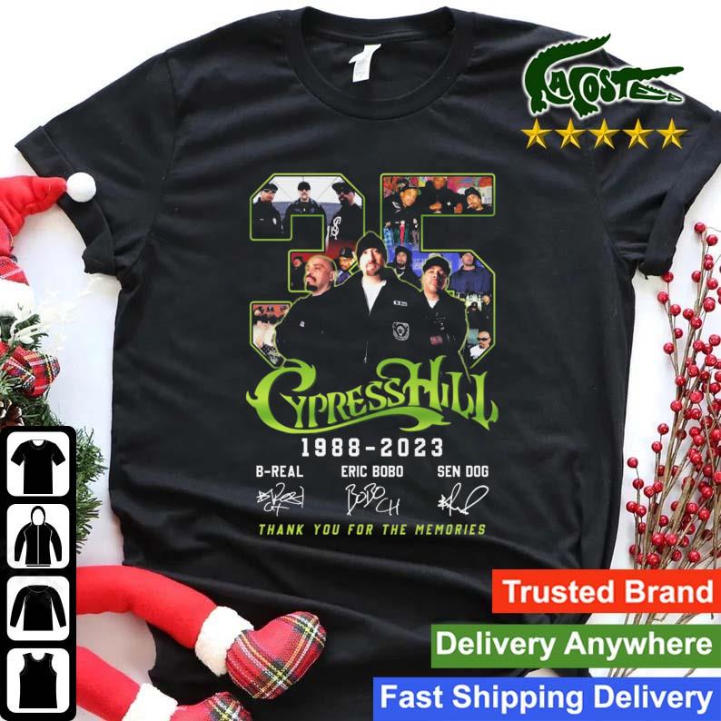 35 Years 1988-2023 Cypress Hill Thank You For The Memories Signatures T-shirt