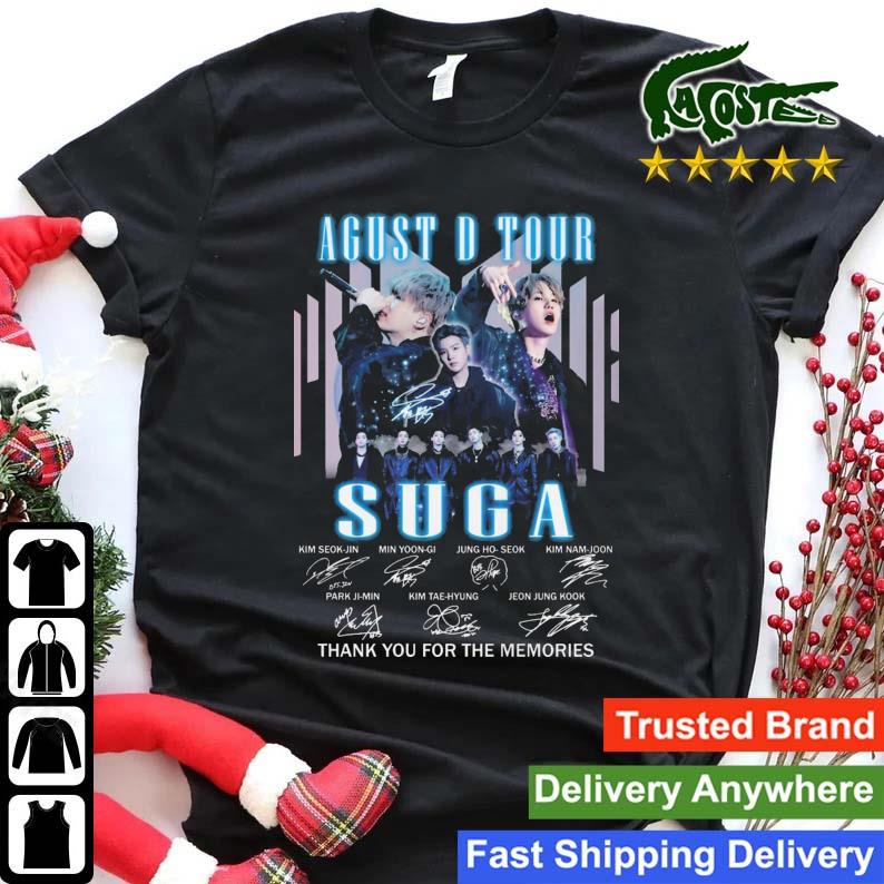 Agust D Tour Suga Thank You For The Memories Signatures T-shirt
