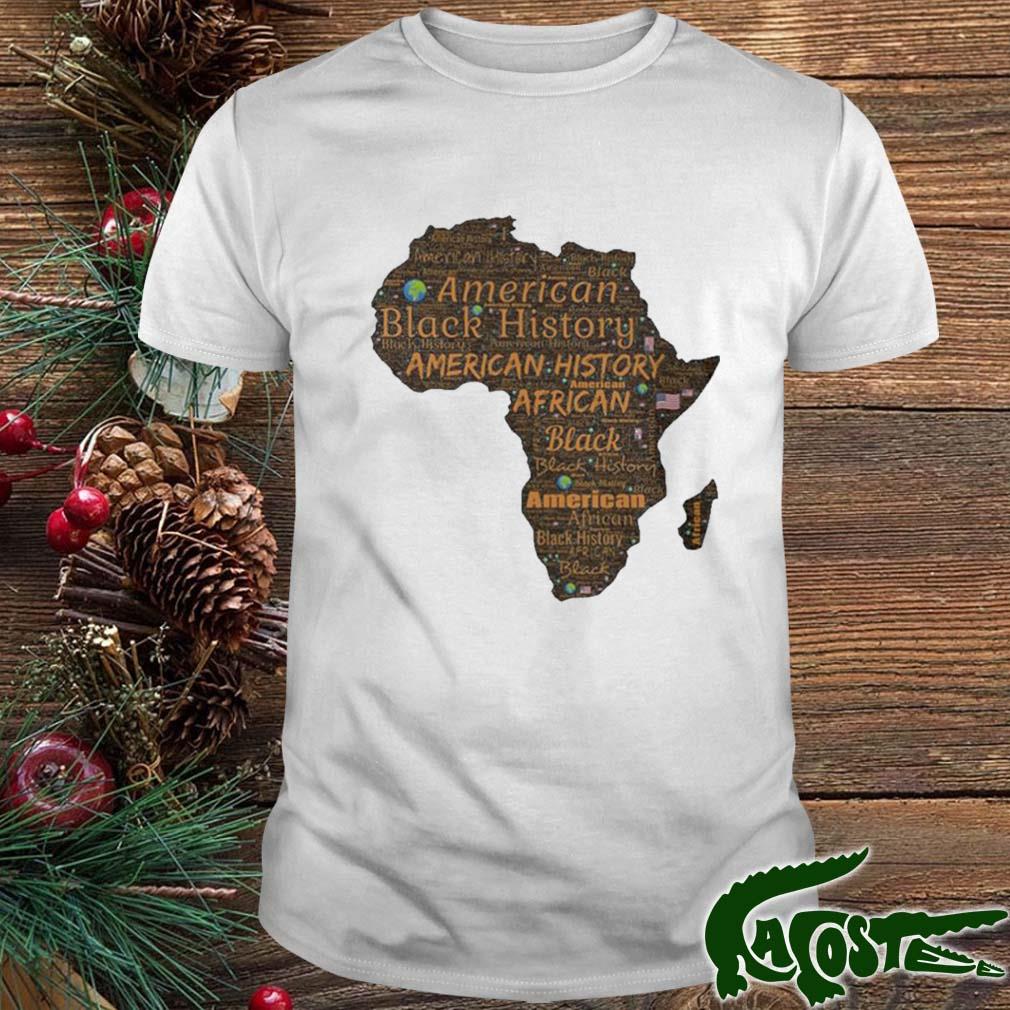Black History Is American History Wordart Premium Fit T-shirt