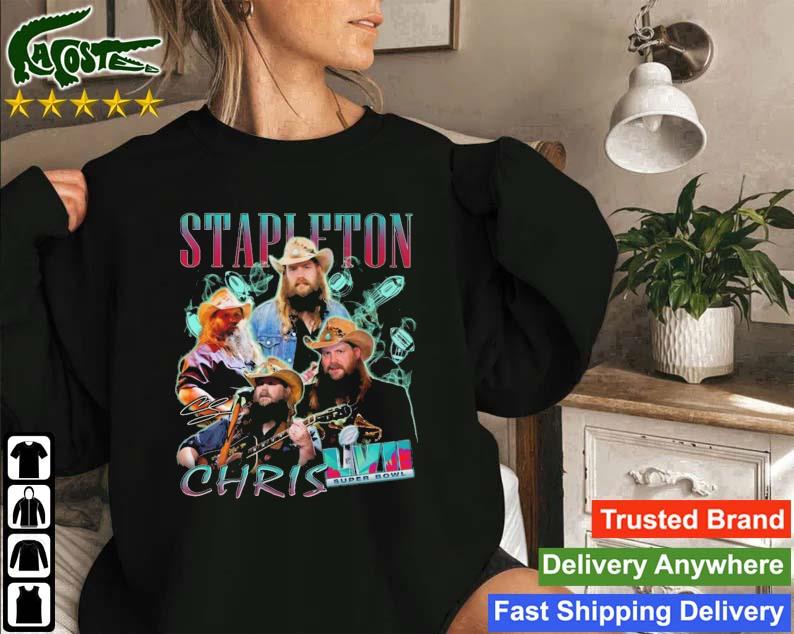 Chris Stapleton Lvii Super Bowl 2023 Signature Sweatshirt