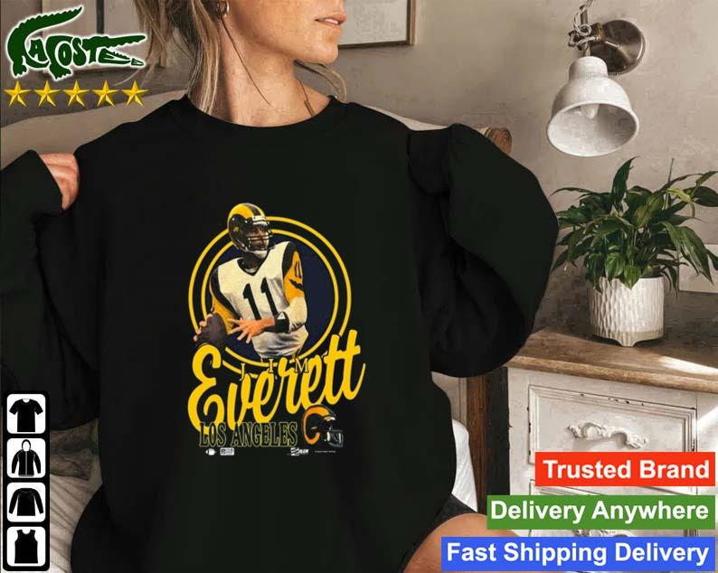 Dave Portnoy Wearing Vintage Los Angeles Rams Jim Everett Salem T-s Sweatshirt