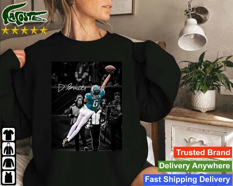 Devonta Smith Philadelphia Eagles One-handed Catch Vs. San Francisco 49ers Spotlight Signature Sweatshirt