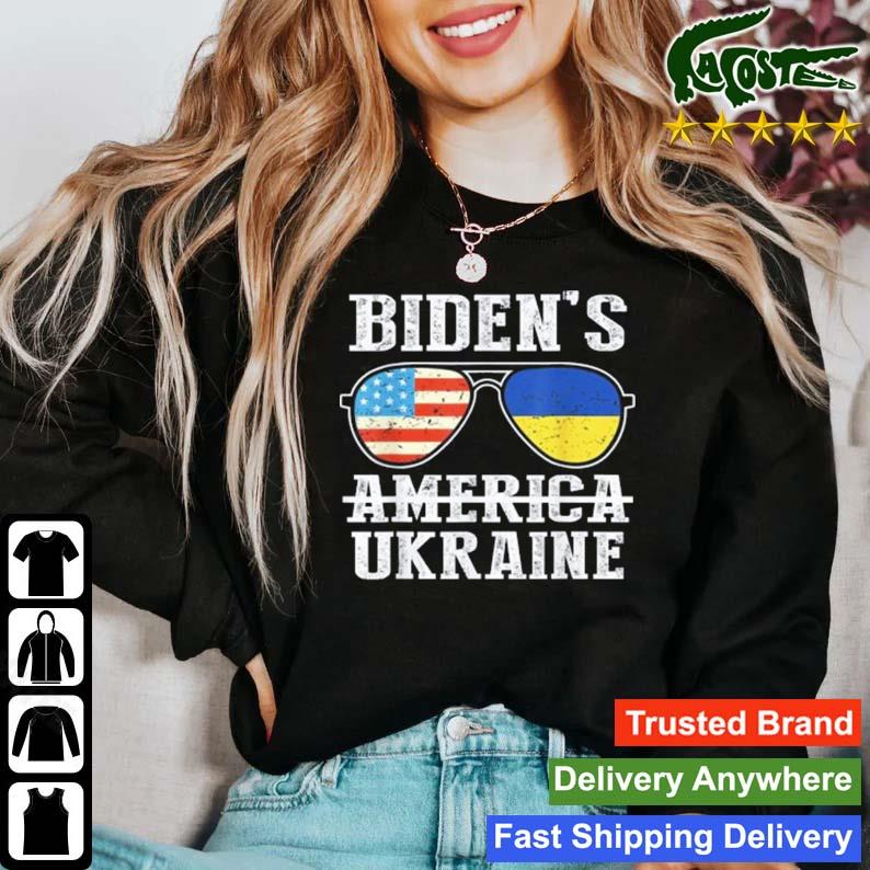 Flag Biden's America Ukraine 2024 T-s Sweater