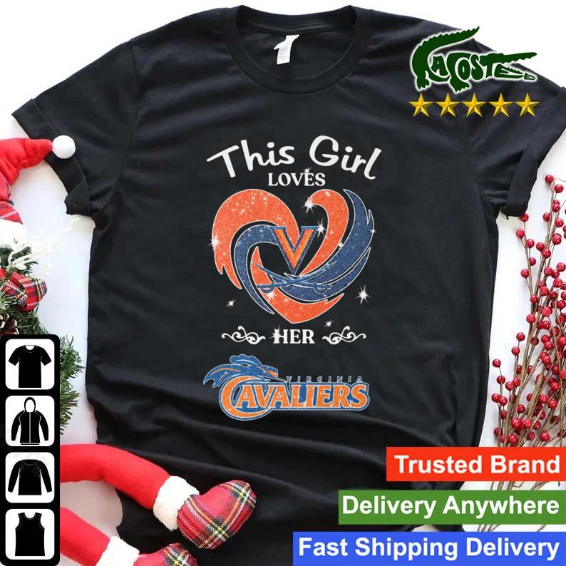 Heart This Girl Loves Her Virginia Cavaliers T-shirt