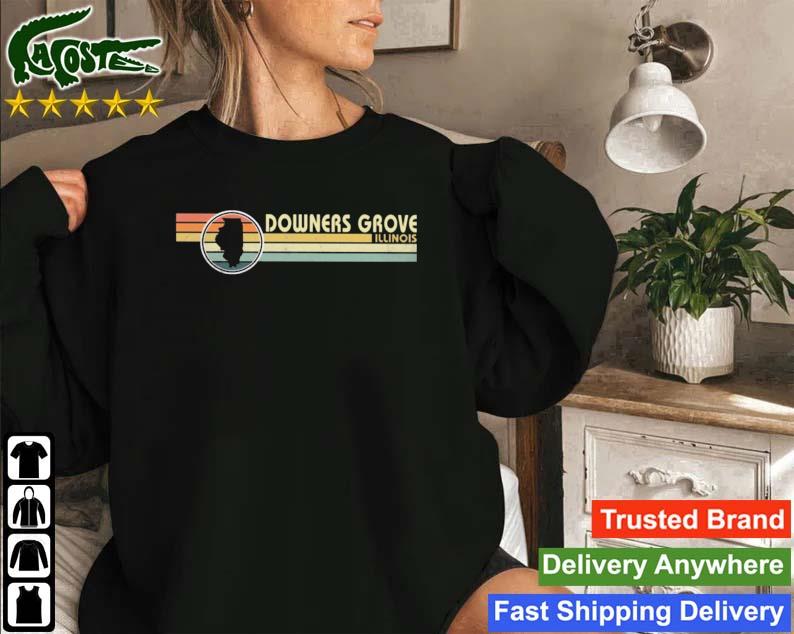 Illinois Vintage 1980s Style Downers Grove T-s Sweatshirt