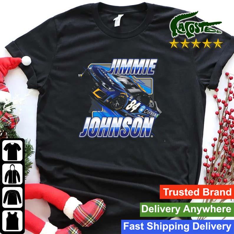 Jimmie Johnson Legacy Motor Club Team Collection Black Blister Sweats Shirt