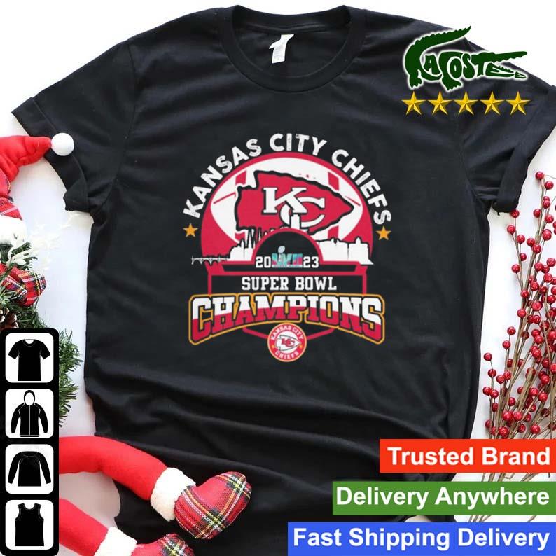 Kansas City Chiefs 2023 Lvii Super Bowl Champions Men's Sweats Shirt
