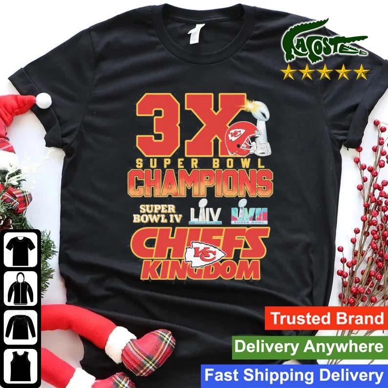 Kansas City Chiefs 3x Super Bowl Champions Chiefs Kingdom Sweats Shirt