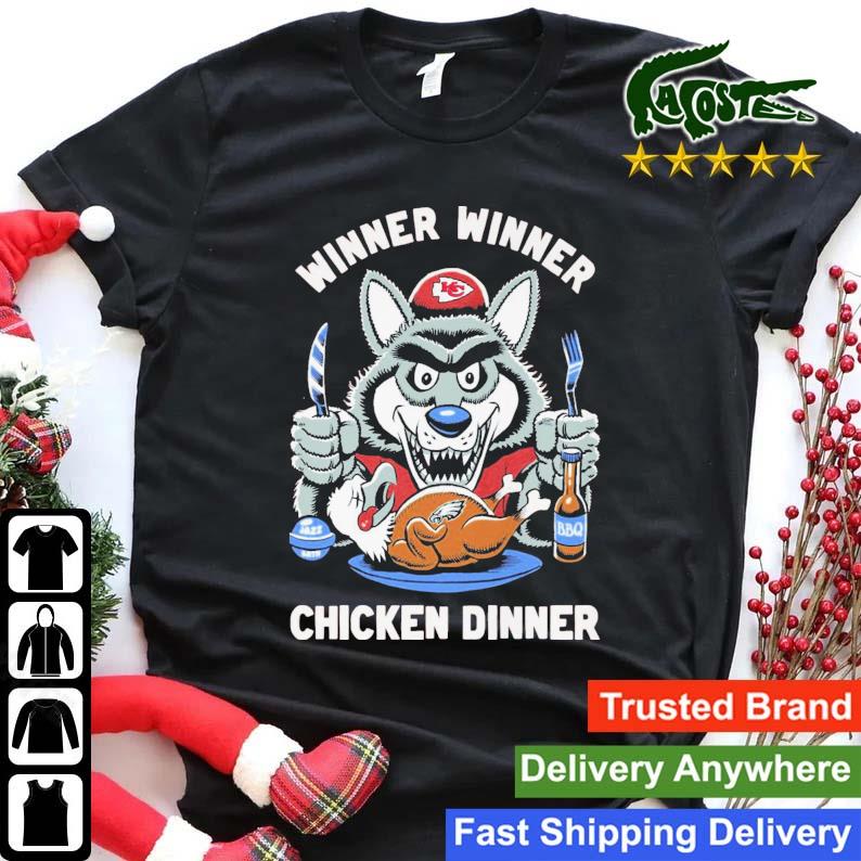 Kansas City Chiefs Dinner Winner Chicken Dinner Eagles Sweats Shirt
