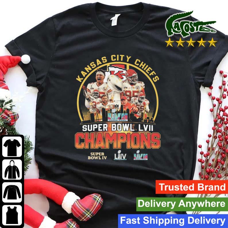Kansas City Chiefs Player Skyline Super Bowl Lvii Champions Sweats Shirt
