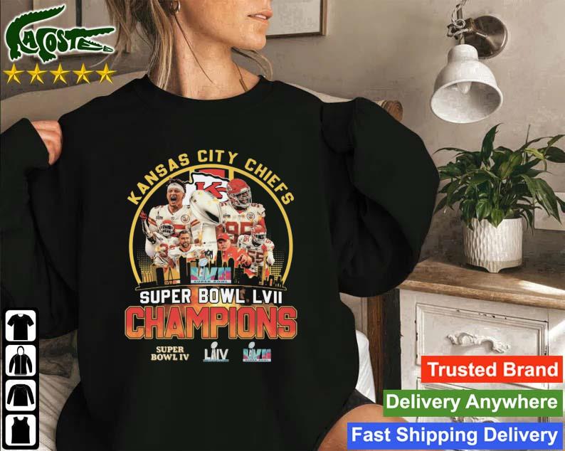 Kansas City Chiefs Player Skyline Super Bowl Lvii Champions Sweatshirt