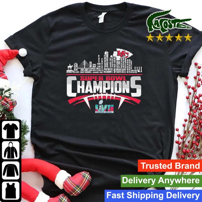 Kansas City Chiefs Super Bowl Lvii Champions City Skyline Sweats Shirt