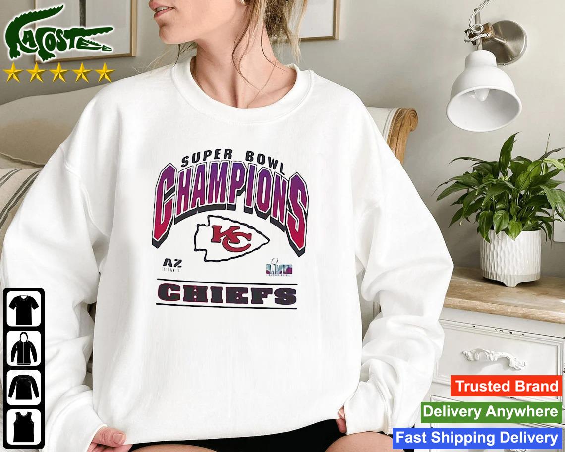 Kansas City Chiefs Super Bowl Lvii Champions Drop Shoulder Sweatshirt