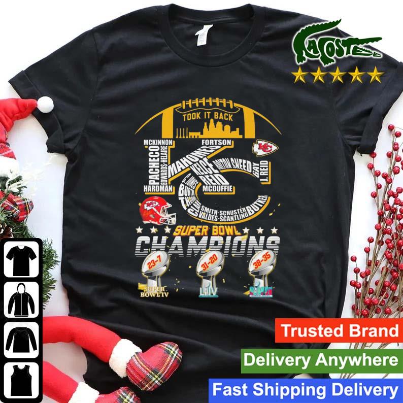 Kansas City Chiefs Took It Back Super Bowl Champions T-shirt