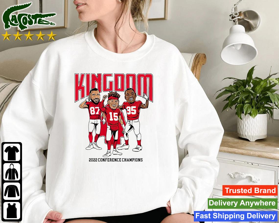 Kelce Mahomes Jones Kingdom 2022 Conference Champions Sweatshirt