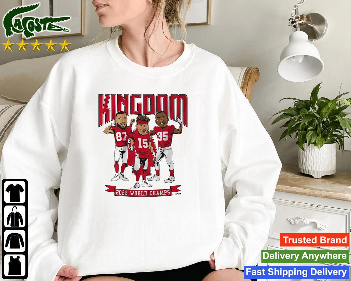 Kingdom Kansas City Chiefs World Champions Caricatures Sweatshirt