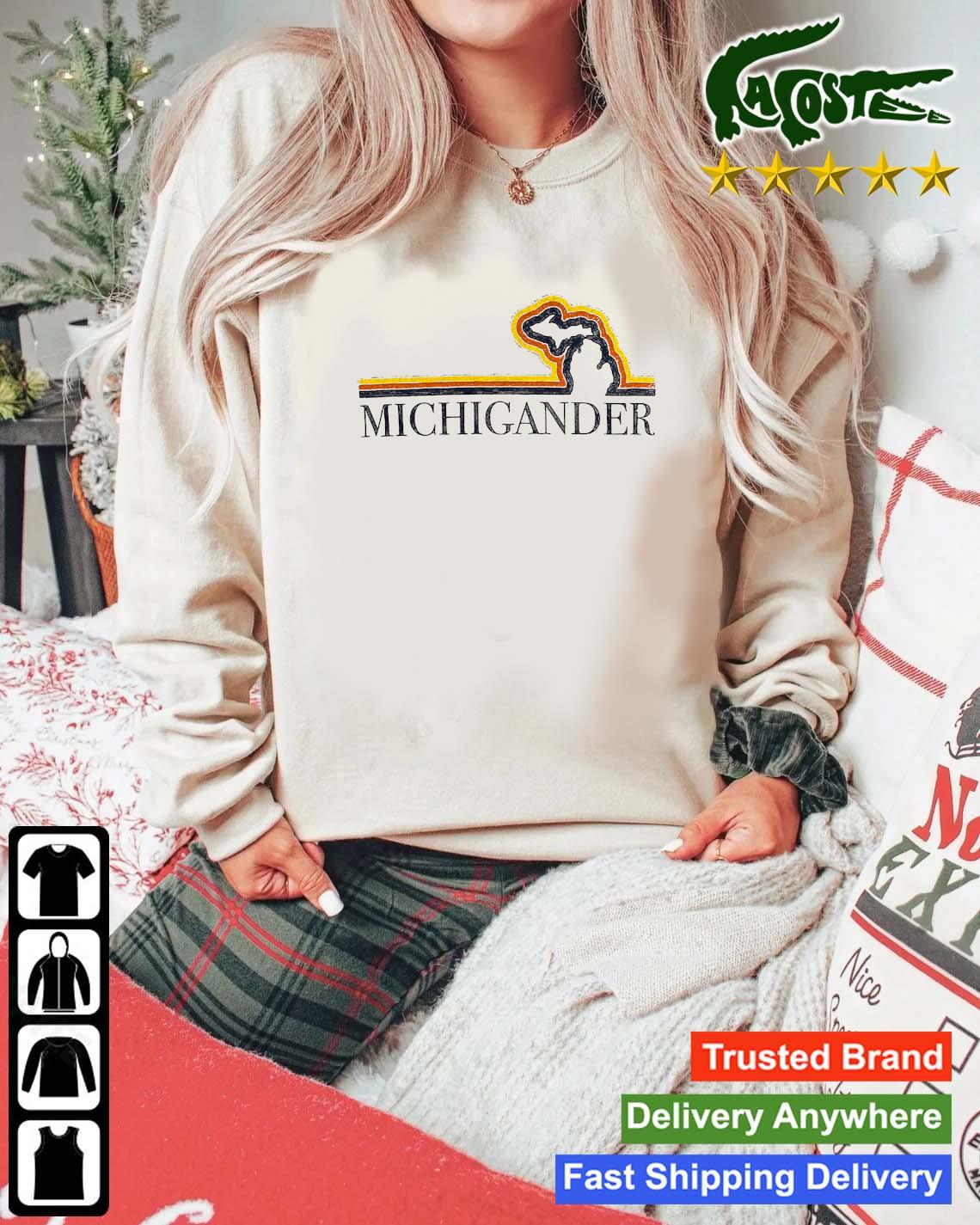 Michigander Stripes Sweats Mockup Sweater