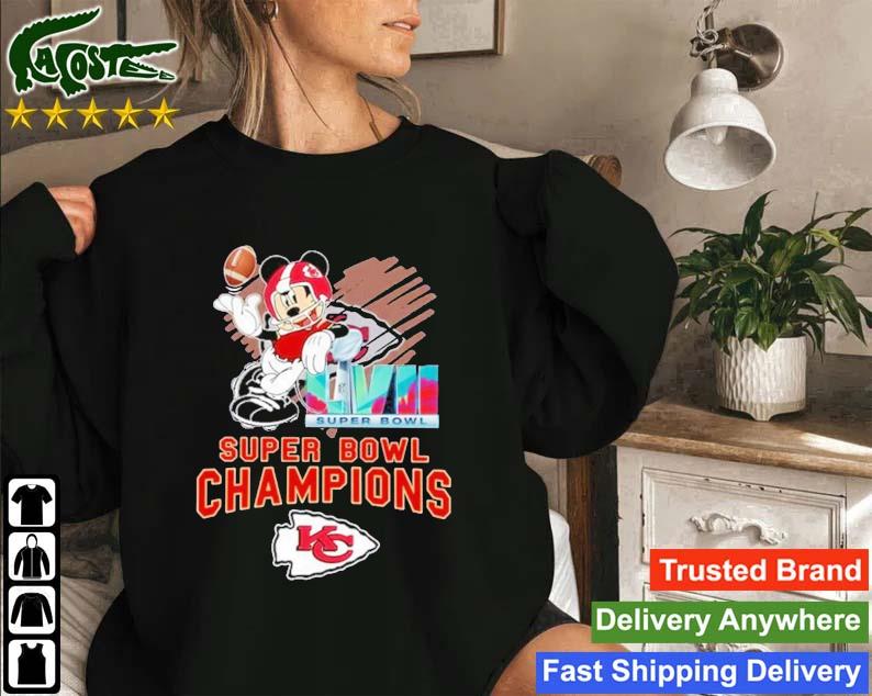 Mickey Mouse Kansas City Chiefs Super Bowl Champions Sweatshirt