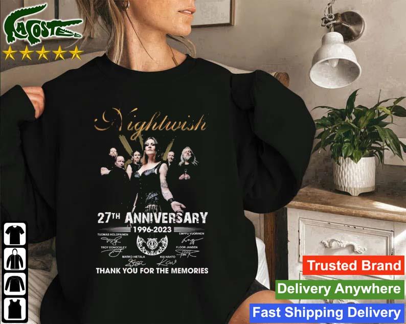 Nightwish 27th Anniversary 1996-2023 Thank You For The Memories Signatures Sweatshirt