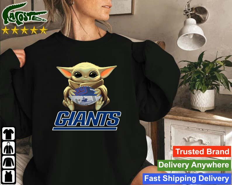 Official Nfl Football New York Giants Baby Yoda Star Wars Sweatshirt